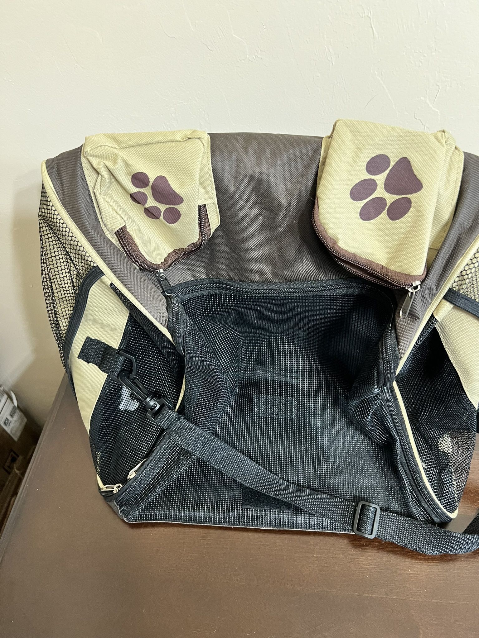 Pet Dog Cat Carrier Bag Soft Sided Travel Tote Case & Yorkie Mom Canvas Bag