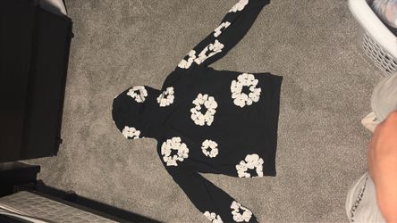 White denim tear hoodie