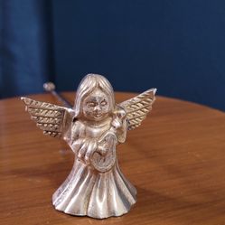 Brass Snuffer Angel Design, Vintage, 10”
