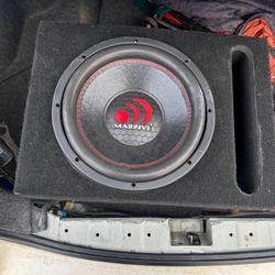 Massive Audio hippo 12’ Subwoofer And Box