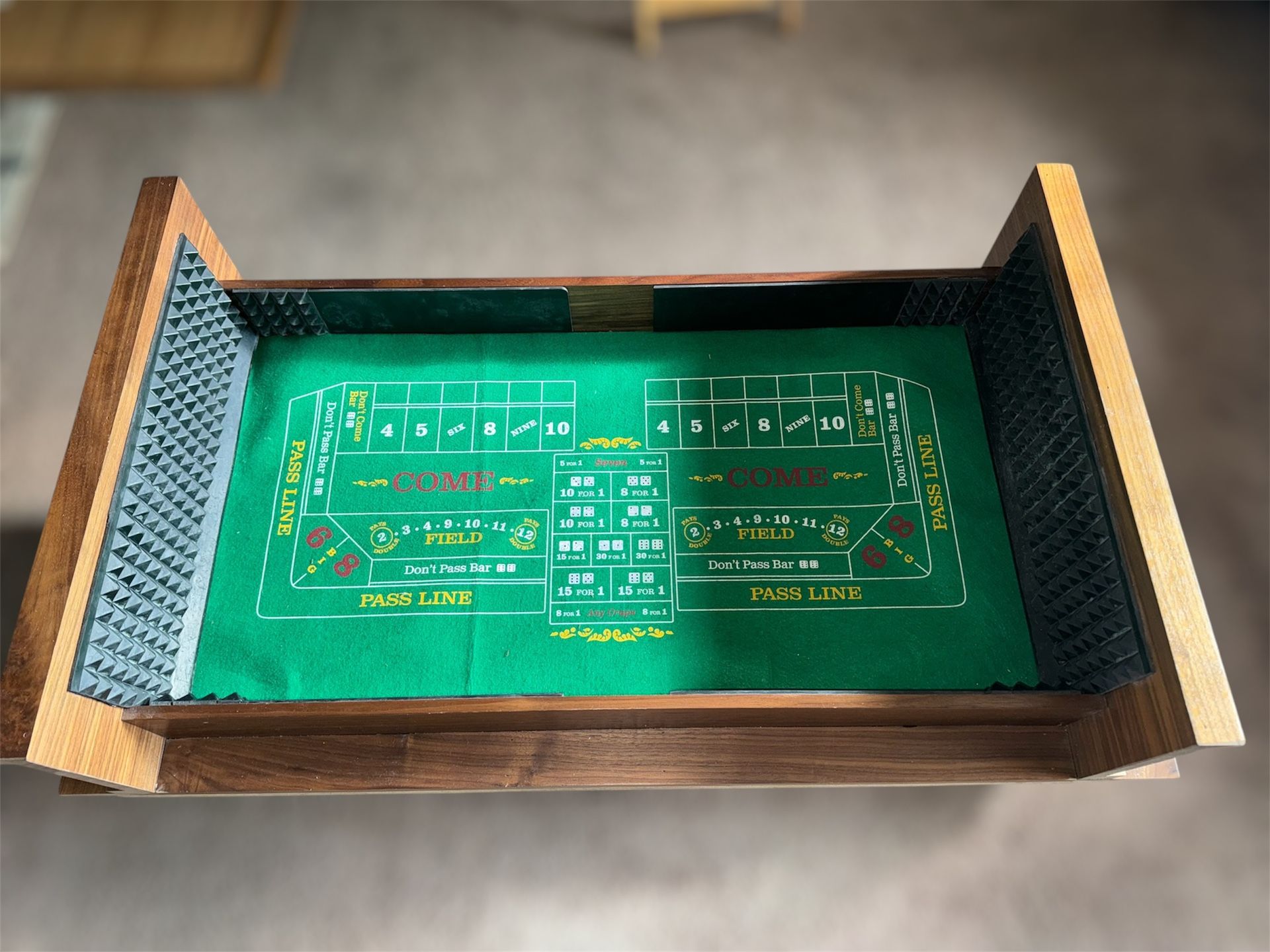 CRAPS TABLE CUSTOM MADE
