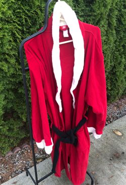 Very warm cozy and comfortable Santa robe for men and women perfect after shower or after wake up