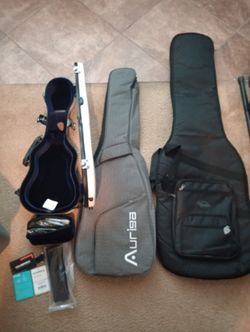 Electric Guitar Cases And CrossRock Concert TSA Lock Ukulele Hard Case 