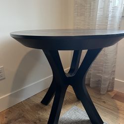 Black Pedestal Table