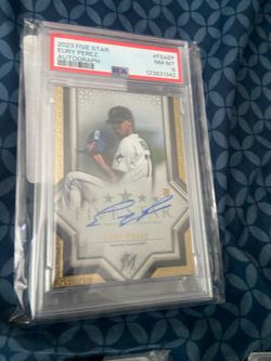 Edward Cabrera signed autograph psa 8 rookie card marlins