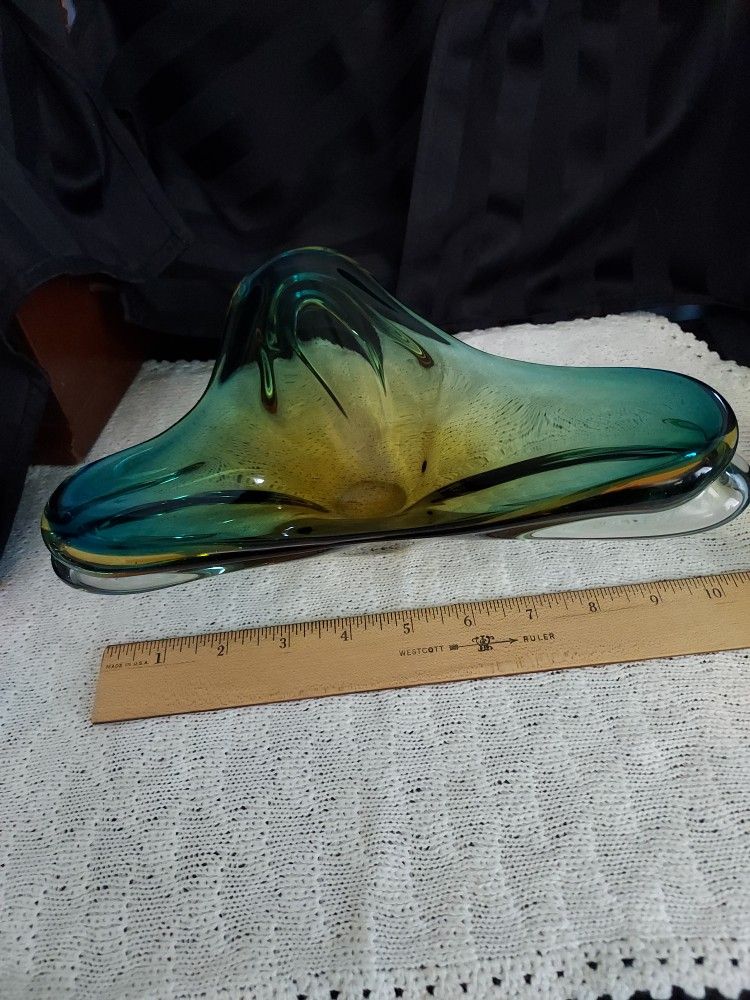 Vtg Murano Art Glass, Geometric Mid Century