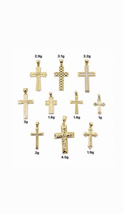 ✨ 14K GOLD CROSS PENDANT COLLECTION ✨