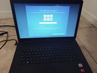 HP laptop 17" screen