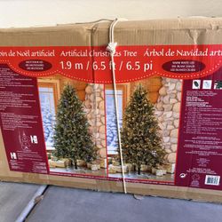 6.5 ft Pre-Lit Aspen Artificial Christmas Tree
