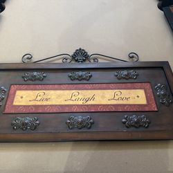 Live, Laugh, Love metal art