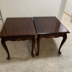 Queen Anne Style End Tables
