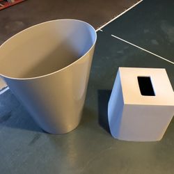 Wastebasket And Tissue Holder. $10 For Both.