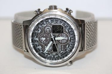 Citizen Men's Promaster Navihawk A-T Eco-Drive Pilot Watch Atomic Timekeeping  Chronograph