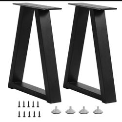 16 Inch Trapezoid Metal Bench & Coffee Table Legs, End Table Legs, DIY Furniture