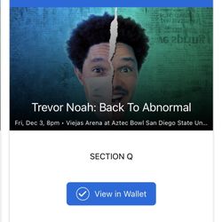 Trevor Noah Back To Abnormal Concert 🎫 Ticket 