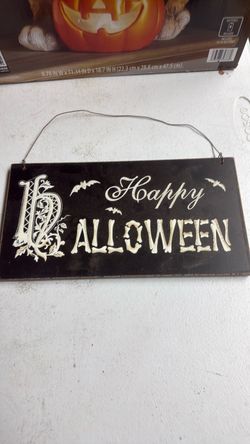 Happy Halloween Hanging Wall Sign