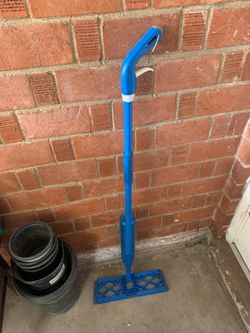 Cleaning mop supplies handle blue