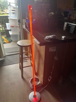 Great moving deal like new cool Red stick lamp