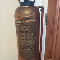 Vintage Copper & Brass Fire Extinguisher