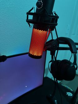 HyperX QuadCast USB Condenser Gaming Microphone | Anti-Vibration Shock Mount
