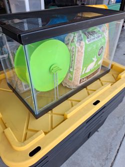 Fish Aquariam with hamster accessories