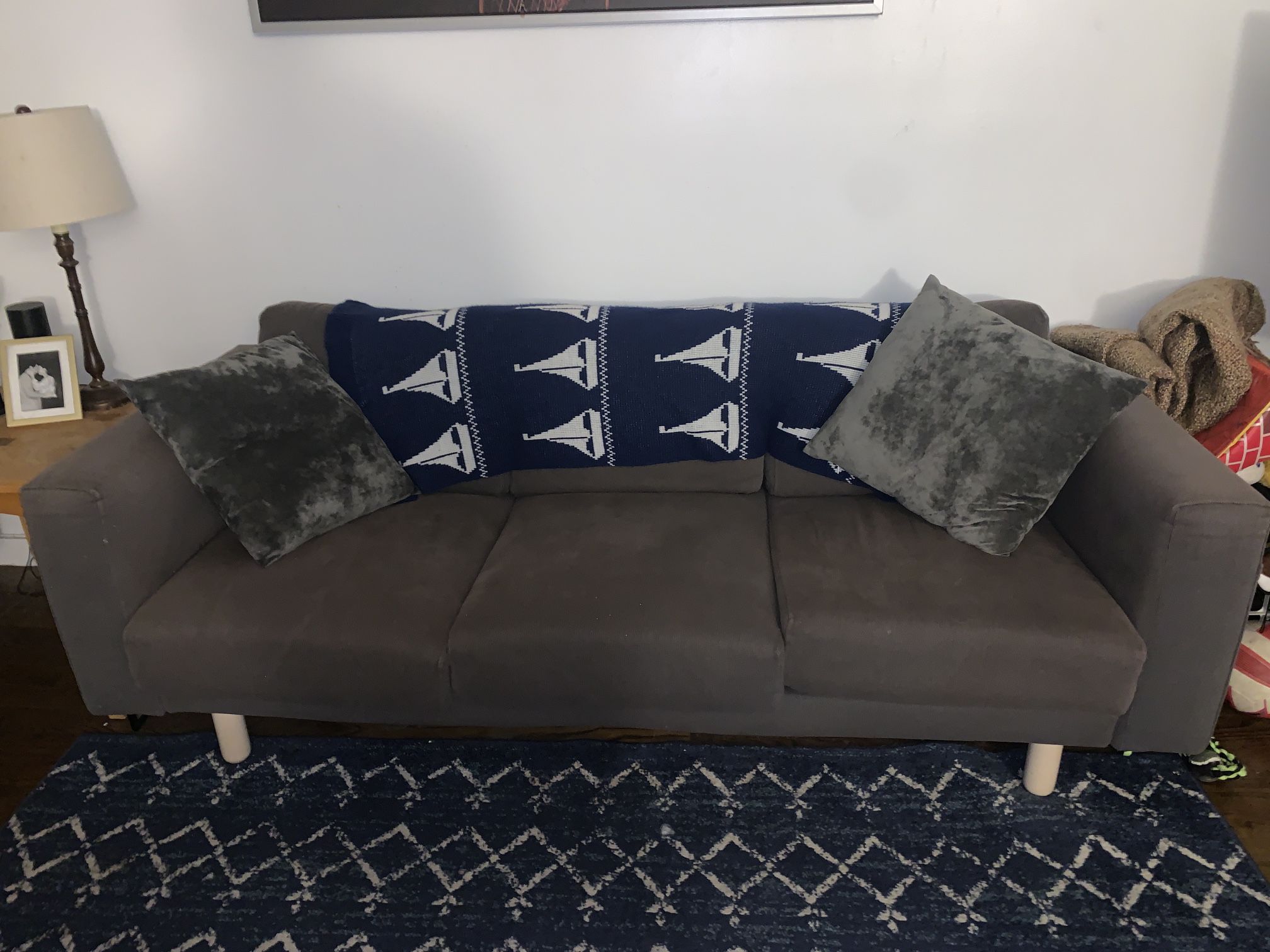 Grey IKEA 3 Seat Couch