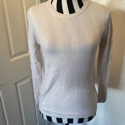 Oatmeal Colored Knit Sweater