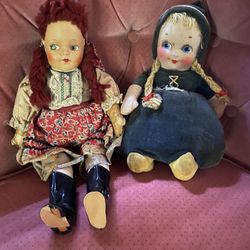 Antique Dolls (14 1/2” and 11”)