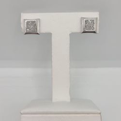 14k Gold Mens Diamond Earrings