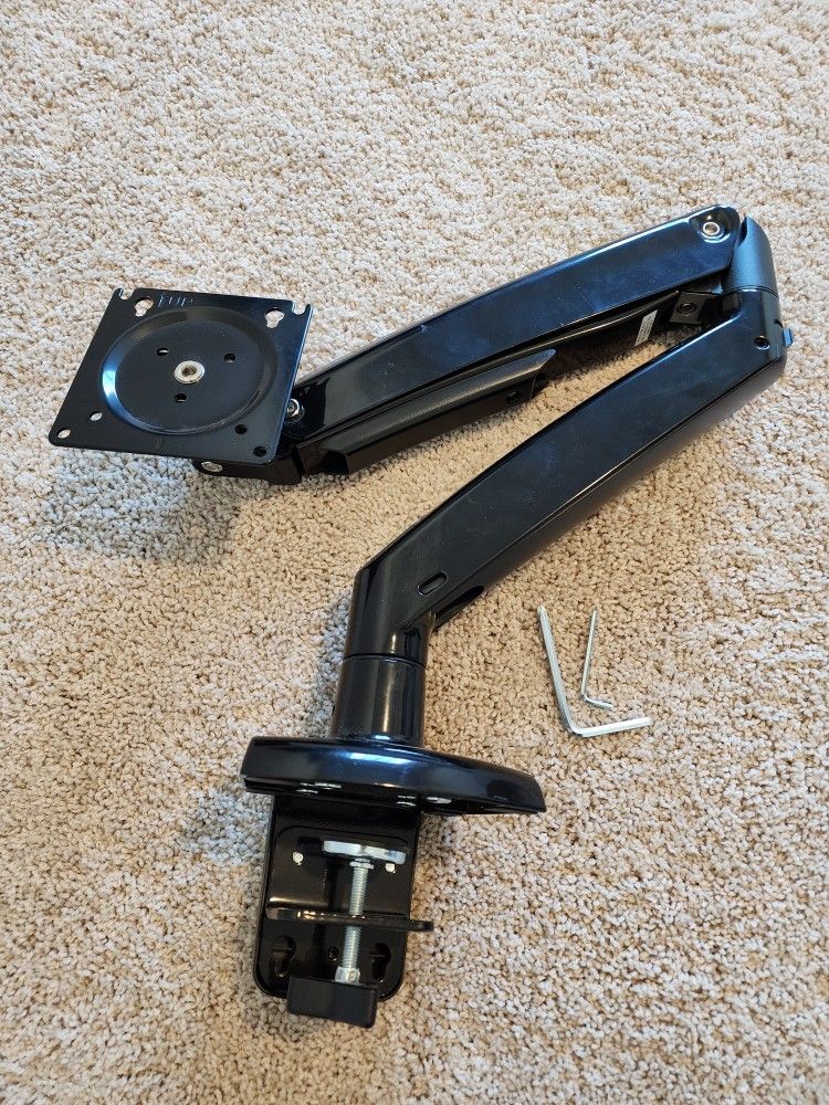 HUANUO Single Monitor Arm for 40 inch Screens, Ultrawide Computer Monitor Mount Holds 26.48 lbs, Upgraded Adjustable Stand C-Clamp VESA mount