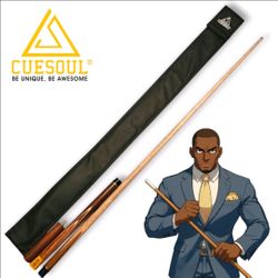 CUESOUL Handmade Professional Jointed Snooker Cue + Case – Pool/Billiards Gear