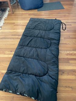 Black Rectangular Sleeping Bag