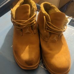 Men's Retro JORDAN Suede Boots Wheat Size 12