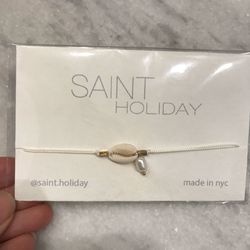 NWT puka shell bracelet by Saint Holiday