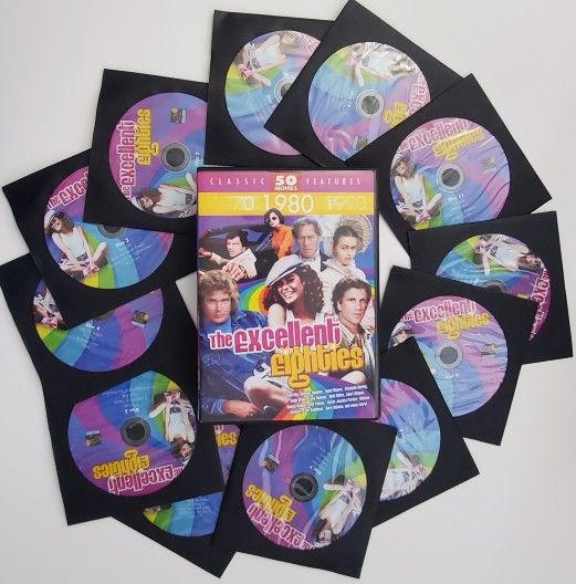 The Excellent Eighties Classic Features 50 Movie Pack 12 DVD 80s Cubed Comedy Indie Fantasy Action