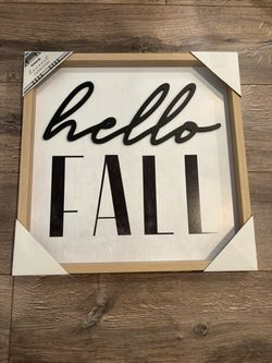 Kirklands Fall Sign - Brand New