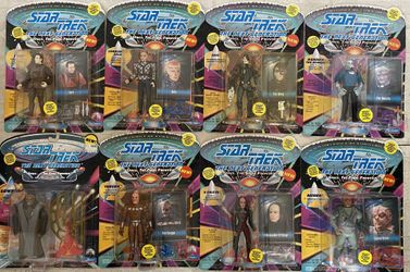 Star Trek The Next Generation by Playmates COMPLETE ALIEN COLLECTION ALL MOC AND UNPUNCHED