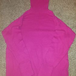 BRIGHT Pink Old Navy Turtle Neck Sweater 