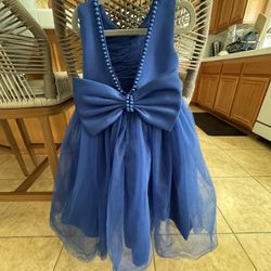 Toddler Girl Royal Blue Dress 4T