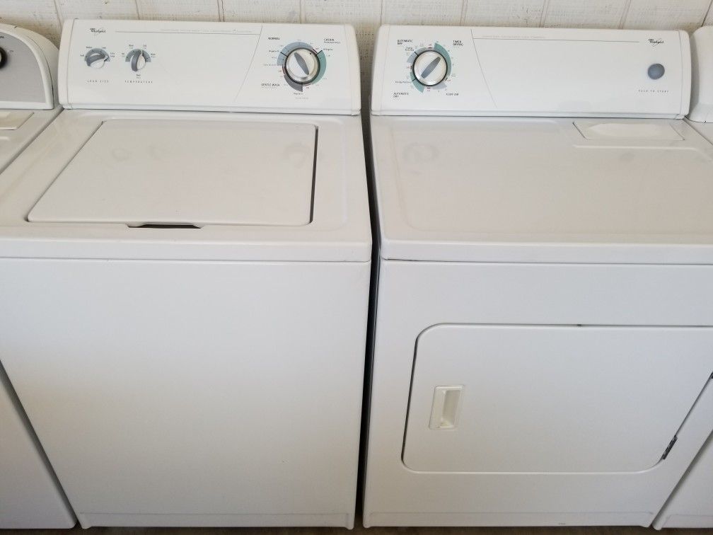 Whirlpool washer And Dryer