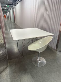 Authentic Kartell Dining Set + 4 Philippe Starck Ero|S Chairs – Made in Italy