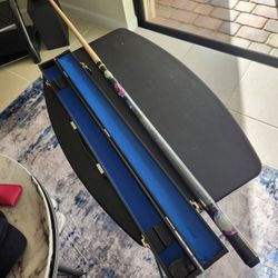 Pool Cue With Felt Case