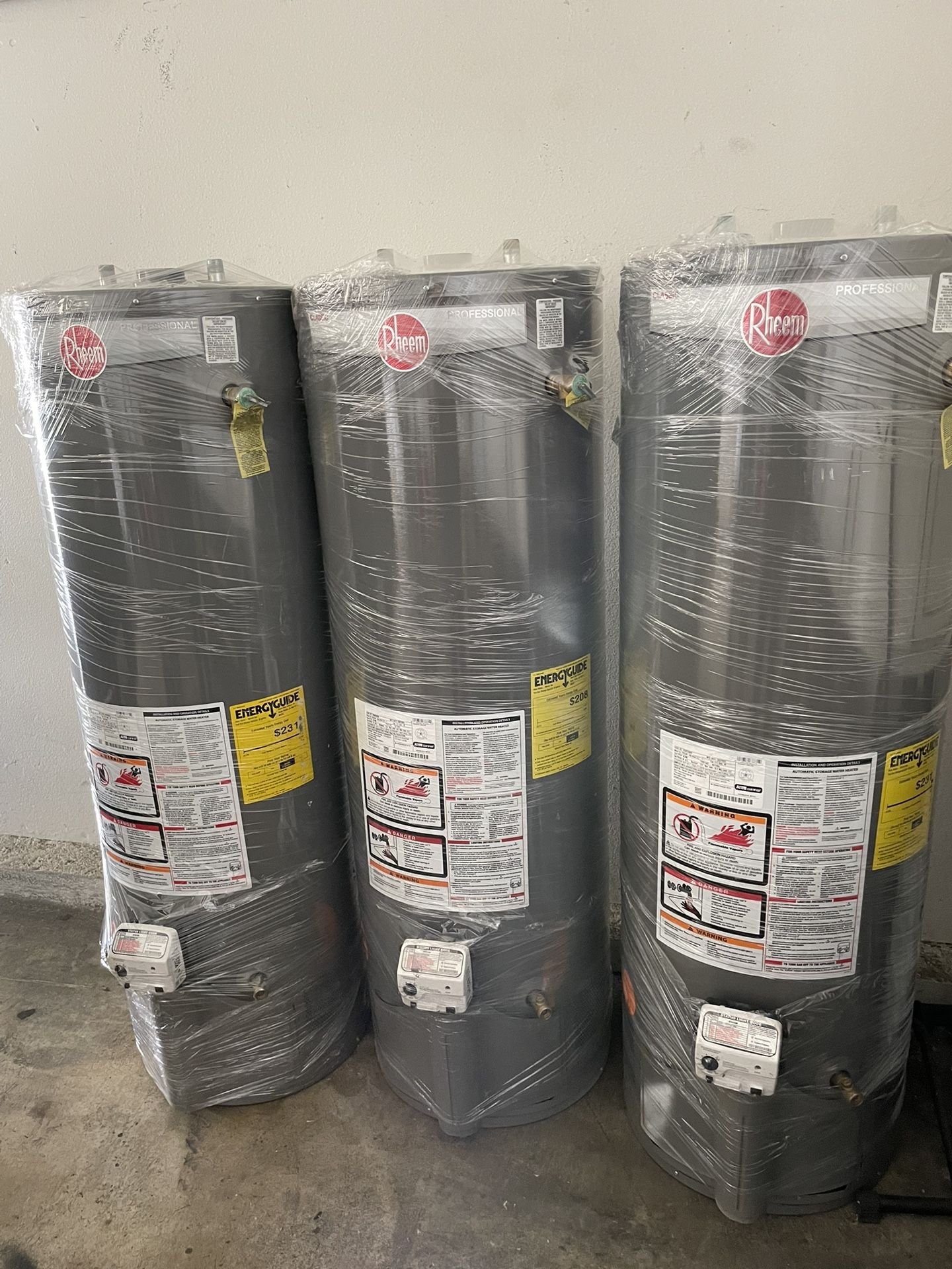 Water Heaters 30/40/50 Gallons