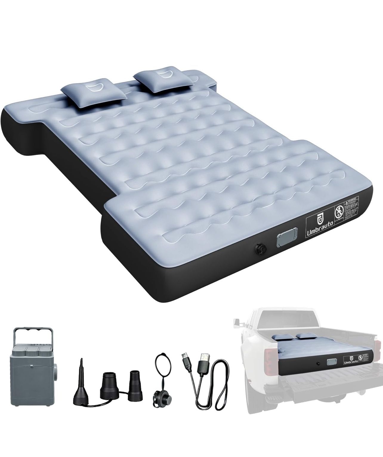 Camping Air Mattress for 6-6.5ft Full Size Truck Bed
