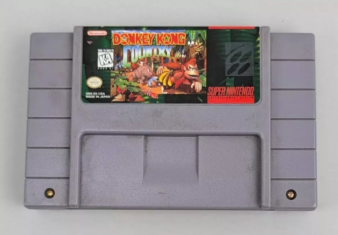 Donkey Kong Country Super Nintendo SNES Video Game System Cartridge - Working