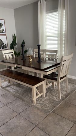 Dining table with chairs