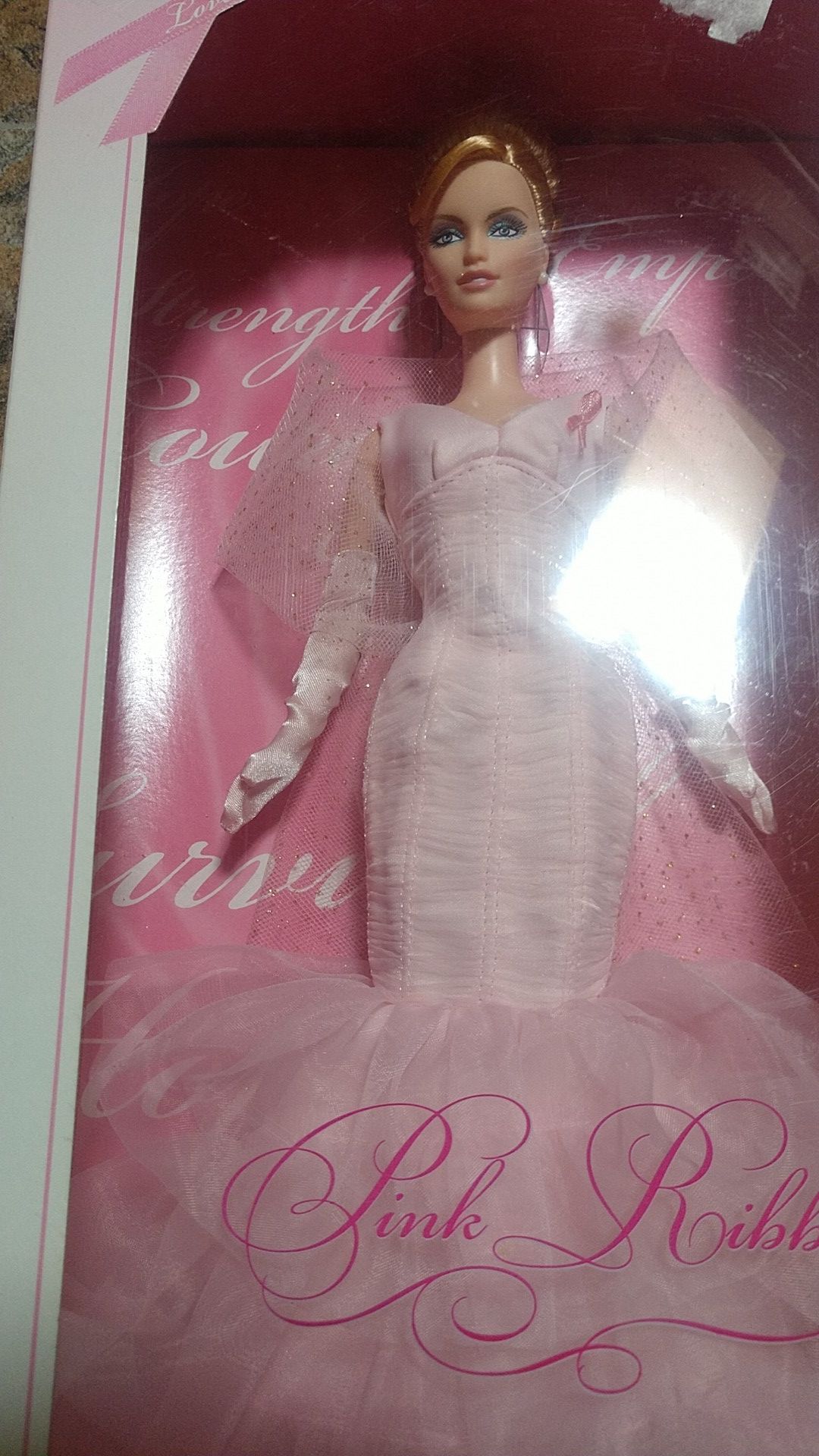 Pink ribbon online barbie