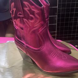 Pink Shimmer Cowboy Boots/Ridingboots