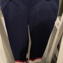 reebok tight fit capri Americana Pieced print fourth of July XS 