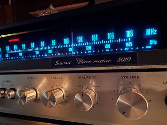 Rare European Sansui 8010 receiver. New led  lights Nice!